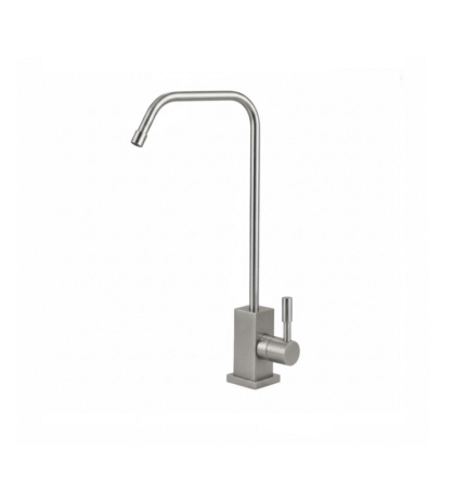 Faucet 1 way in stainless steel for RO or osmosis systems