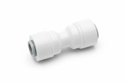 Joint sleeve 1/4 inch x 1/4 inch (gray), hard plastic connecting socket