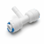 Tee Adapter – 1/4″ x 1/4″ x 1/4″ Hård Plast (muffe/nippel/muffe)